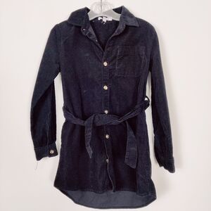 Blumind Girls Corduroy Dress in Black Size 5T Fall Winter 100% Cotton